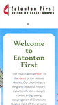 Mobile Screenshot of eatontonfirstumc.com